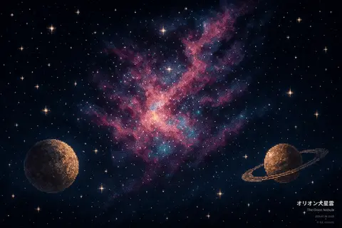 オリオン大星雲 を訪れたルーメンとモス