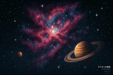 オリオン大星雲 を訪れたルーメンとモス
